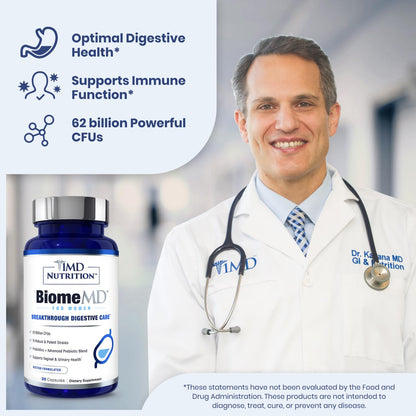 1MD Nutrition BiomeMD Probiotics for Women - Daily Prebiotics and Probiotics for Women - More Than 60 Billion CFUs, 15 Strains - Womens Probiotic to Support Urinary