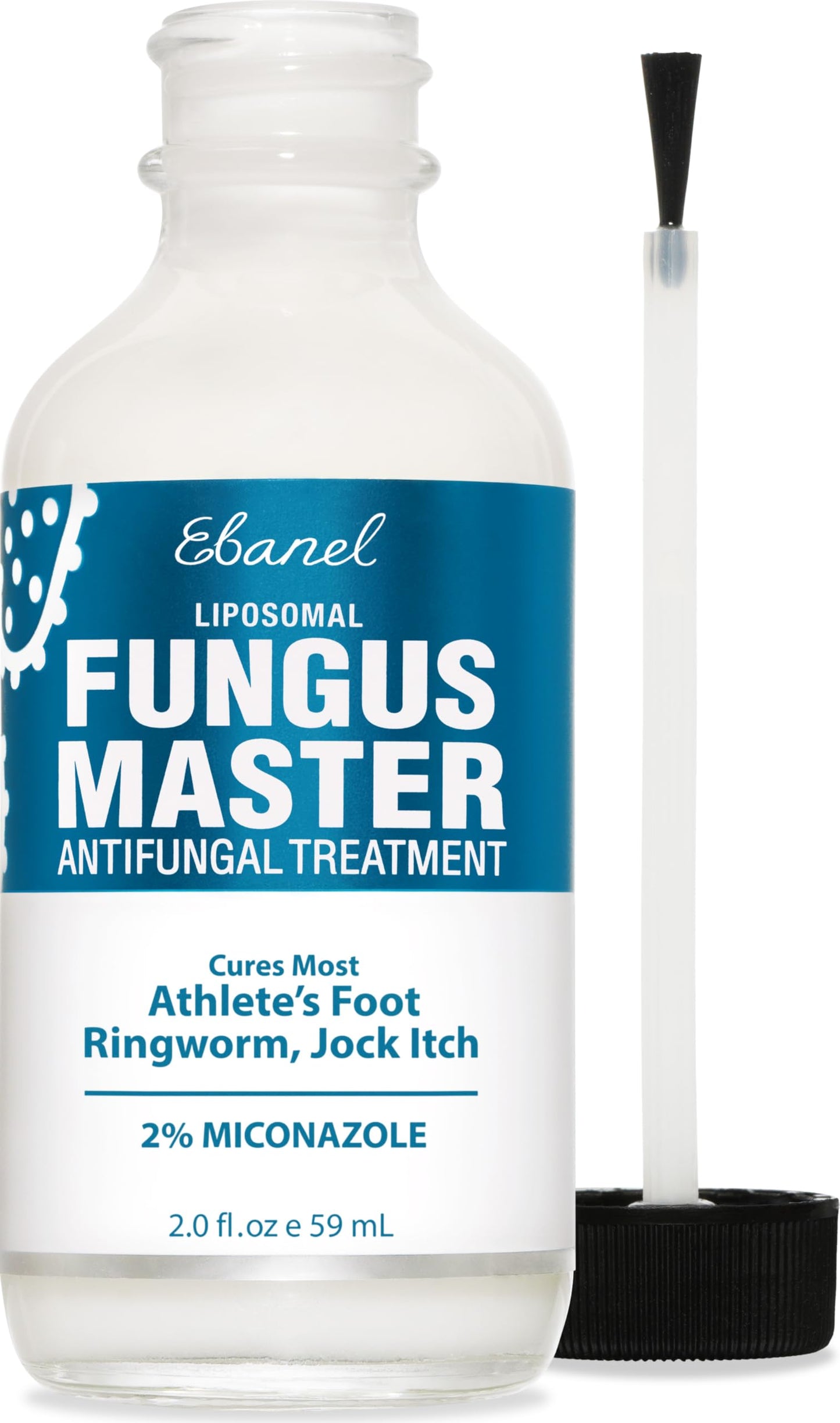 Ebanel Antifungal Cream Miconazole Athletes Foot Treatment, Cures Fungal Infection Leading to Nail Fungus, Jock Itch Cream with Undecylenic Acid, Tea Tree & Manuka Oil, Fast Itch Relief for Ringworm