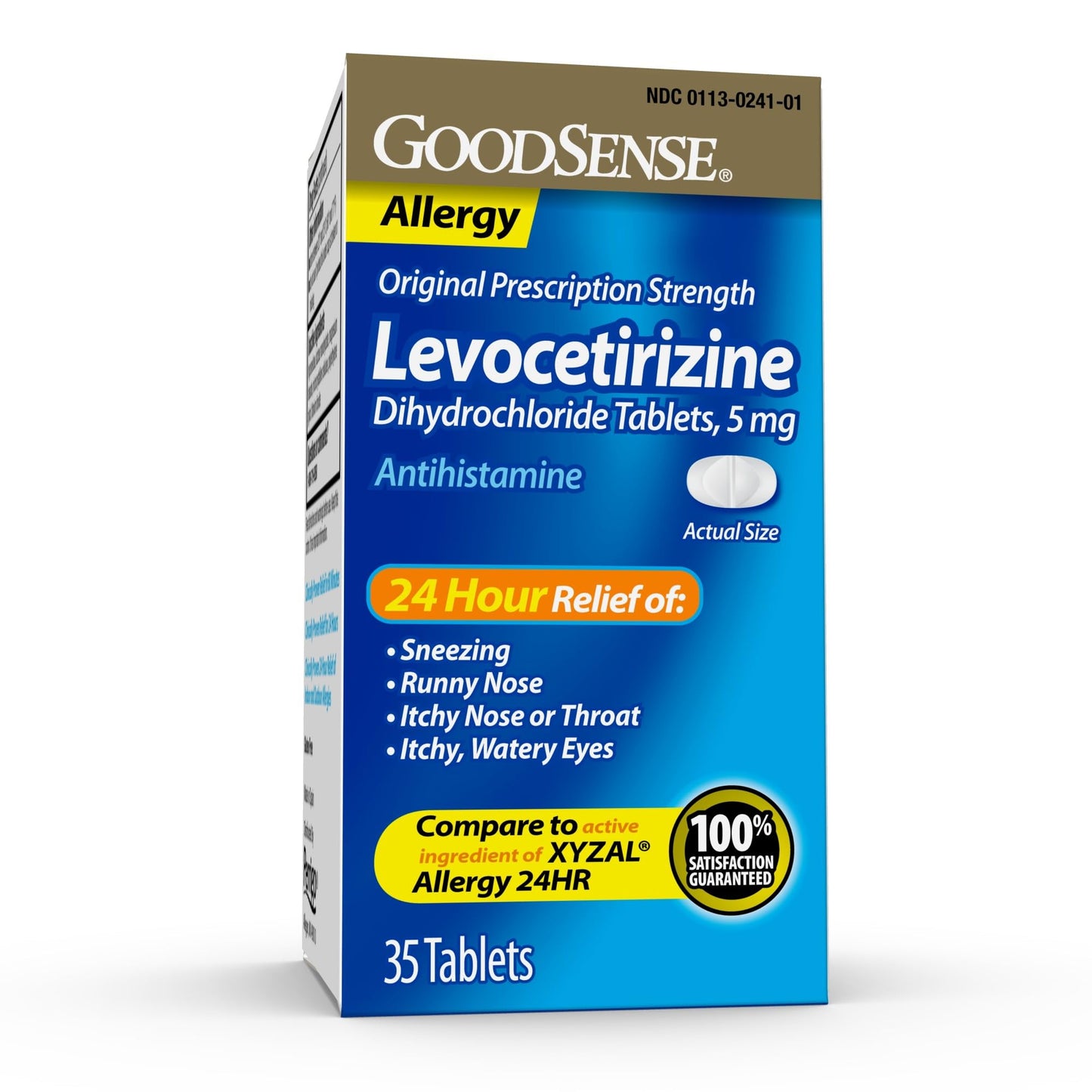 Good Sense Levocetirizine Dihydrochloride Tablets, Antihistamine, 5 mg, 35 Count (Pack of 1) GoodSense buy supplements Au