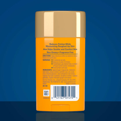 Gold Bond Friction Defense Stick, Anti Chafing Stick with Aloe to Soothe, Comfort & Moisturize Chafed Skin, 1.75 oz.