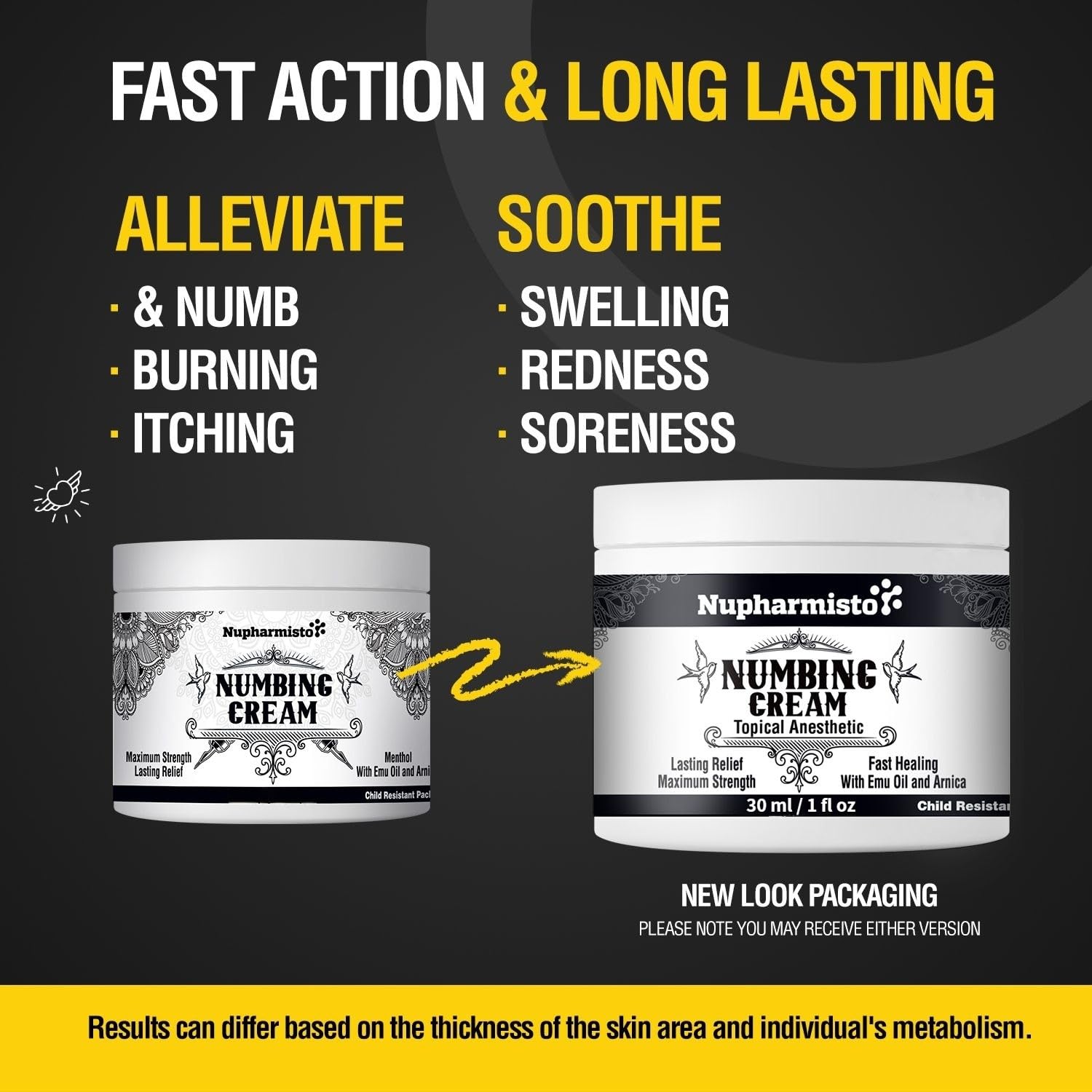 Nupharmisto Numbing Cream Maximum Strength : Long Lasting Numbing Cream with 5X Numbing - Emu Oil and Arnica 30 ml / 1 fl oz NupharmistoBuy Supplements Australia