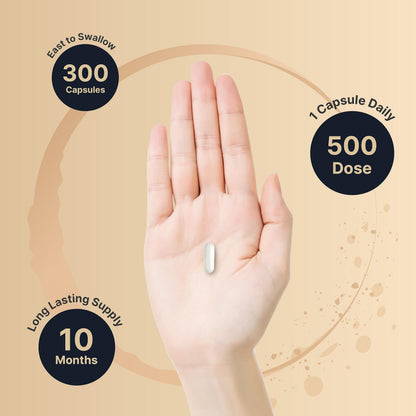 Magnesium Complex 500mg, 300 Capsules | 10-in-1 Magnesium Glycinate, Citrate, Malate & More | Chelated Form for Easy Absorption | Non-GMO NatureBell buy supplements Au