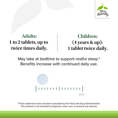 Terry Naturally AnxioCalm - 75 Tablets - Fast-Acting, Non-Drowsy, Non-Addictive Formula - Safe for Adults & Children 4+ Years - Non-GMO - 37 Servings Terry NaturallyBuy Supplements Australia