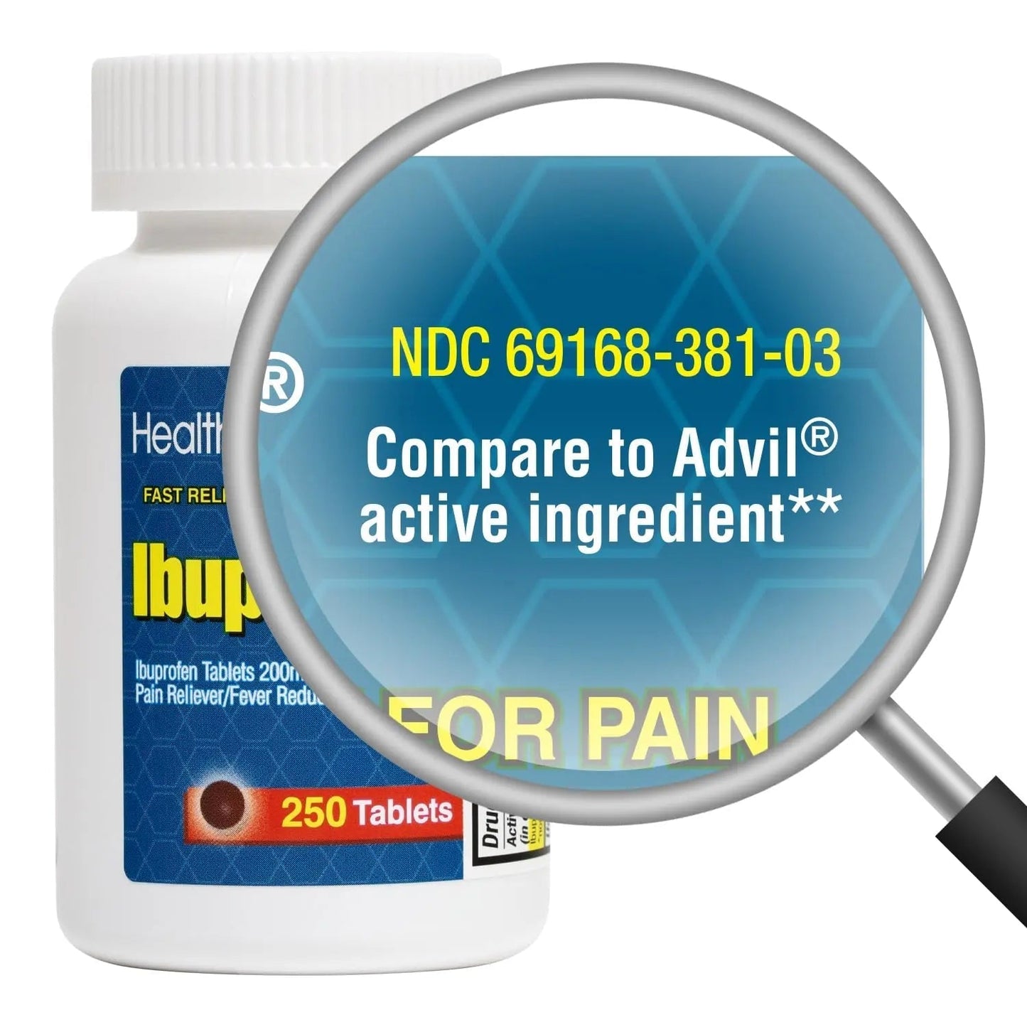 HealthA2Z Ibuprofen 200mg Tablets | Pain Reliever & Fever Reducer | 750 Total Tablets (250 Counts + 500 Counts) | Pain Relief for Headache, Muscle Pain, Joint Pain & Inflammation HealthA2ZBuy Supplements Australia