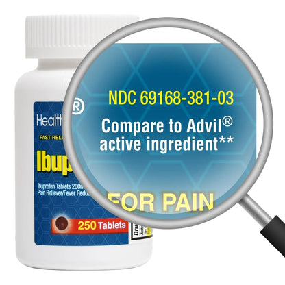 HealthA2Z Ibuprofen 200mg Tablets | Pain Reliever & Fever Reducer | 750 Total Tablets (250 Counts + 500 Counts) | Pain Relief for Headache, Muscle Pain, Joint Pain & Inflammation HealthA2ZBuy Supplements Australia