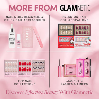 Glamnetic Nail Strengthener | Fast-Drying, Vegan Formula to Reinforce Natural Nails | Helps To Prevent Breakage & Splitting – 0.34 fl. oz