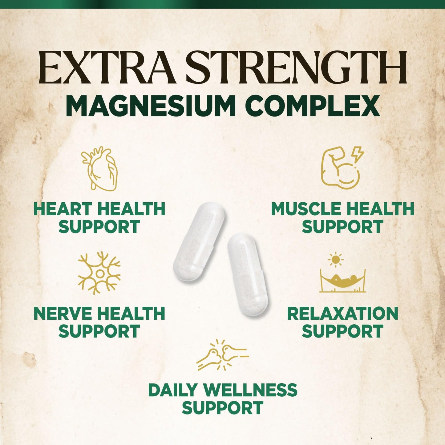 Magnesium Complex Supplement - Magnesium 500mg Per Serving - High Absorption Blend of Glycinate, Citrate, Malate, Oxide - Supports Sleep, Muscle, Bone, Heart Health - Bottled in USA - 60 Capsules Nature's Peak buy supplements Au