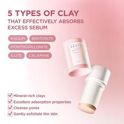 SKIN1004 Poremizing Quick Clay Stick Mask, Face Mask Skincare for Pore Minimizing, Facial Clay Mask with Centella, Pore Minimizer for Sebum Control