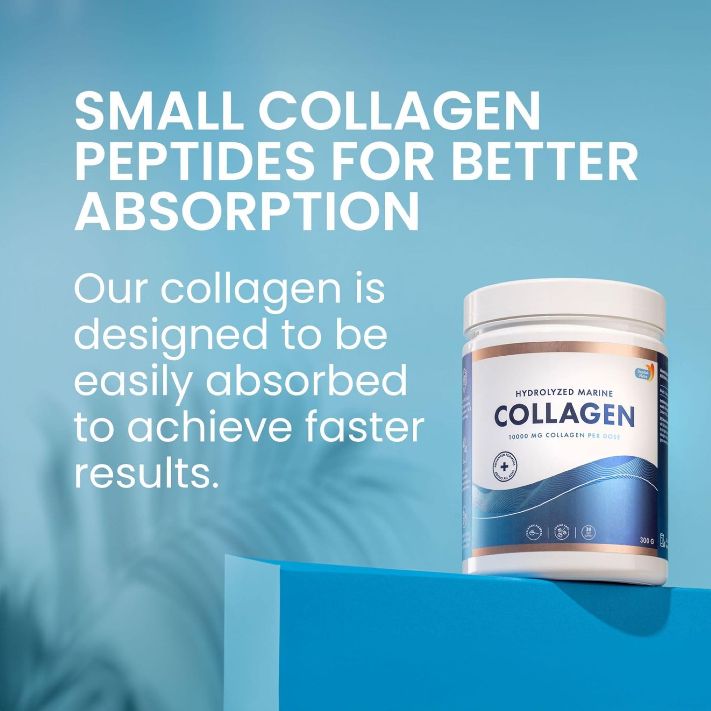 Swedish Nutra 10,000 mg Hydrolysed Marine Collagen Powder Supplement - 30 Day Supply| Type 1 & 3 Collagen, Pure Peptides for Healthy Hair, Skin, Nails, Joints I Unflavored | 100% Natural | Sugar-Free Swedish Nutra buy supplements Au