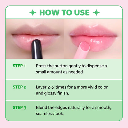 COLORGRAM Fruity Glass Stick 02 DARLING PAPAYA | Long-Lasting Juicy Lip Tint with Radiant, Glossy Finish | Melting Syrupy Texture for Vibrant, Hydrated Lips | Non-Sticky Shine COLORGRAMBuy Supplements Australia