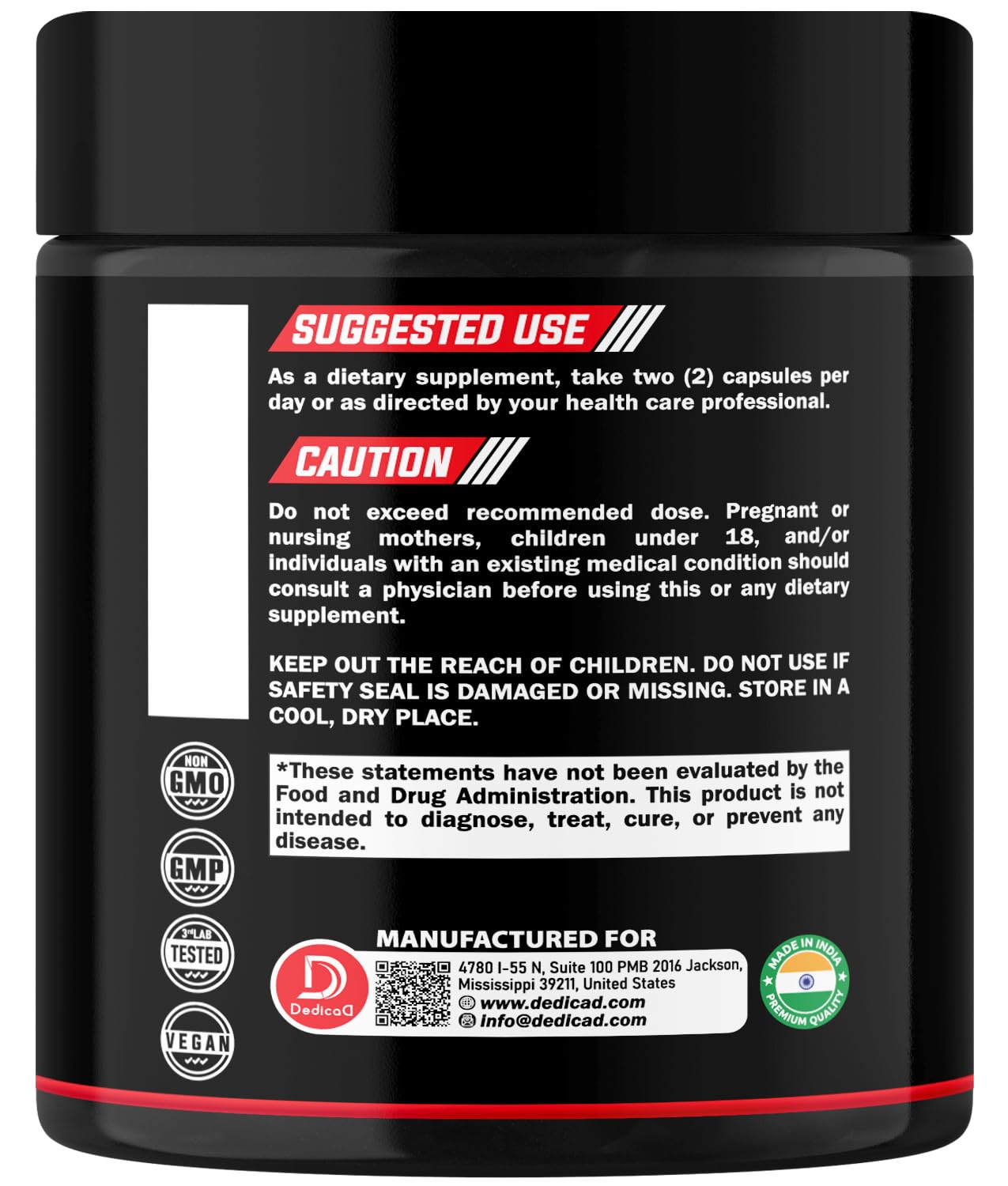 DEDICAD 11in1 Cloves Supplement with Ginger, Ceylon Cinnamon and 8 Other More - Digestive, Immune System, Mood Support - 60 Capsules - 30 Days Supply DEDICAD buy supplements Au