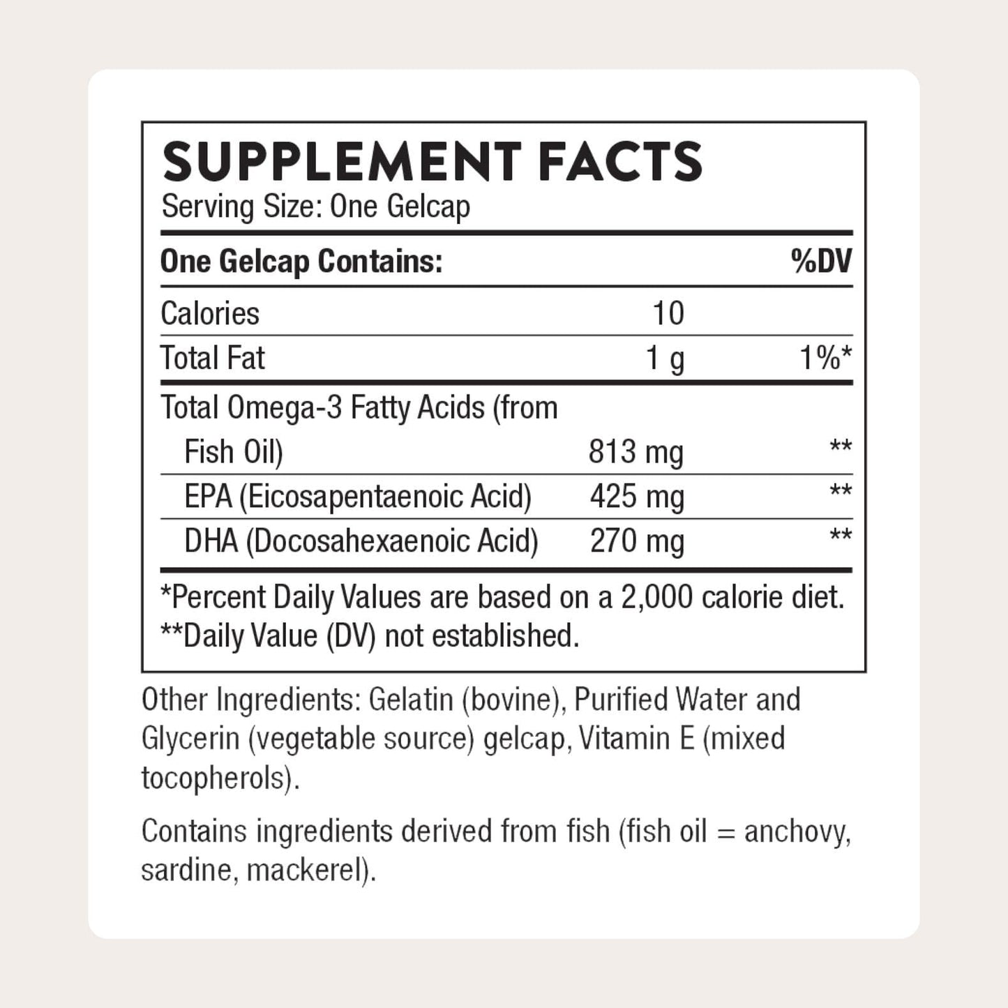 THORNE - Super EPA - Omega-3 Fish Oil Supplement with EPA & DHA from Sustainably Sourced Fish - Supports Brain, Skin, Joint & Heart Health* - Third-Party Certified