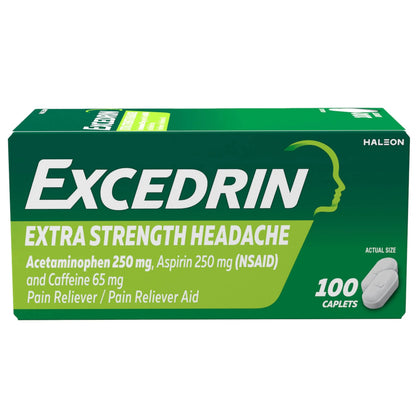 Excedrin Extra Strength Pain Relief Caplets – Headache Relief – 100 Count ExcedrinBuy Supplements Australia