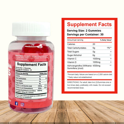 Simply Healthy Premium Ashwagandha Gummies, Stress Support with Blood Orange Flavor, Vegan, Easy to Chew, Daily Aid, Energy Booster, Mood Enhancer, for Both Men and Women, 60 Gummies Simply Healthy buy supplements Au