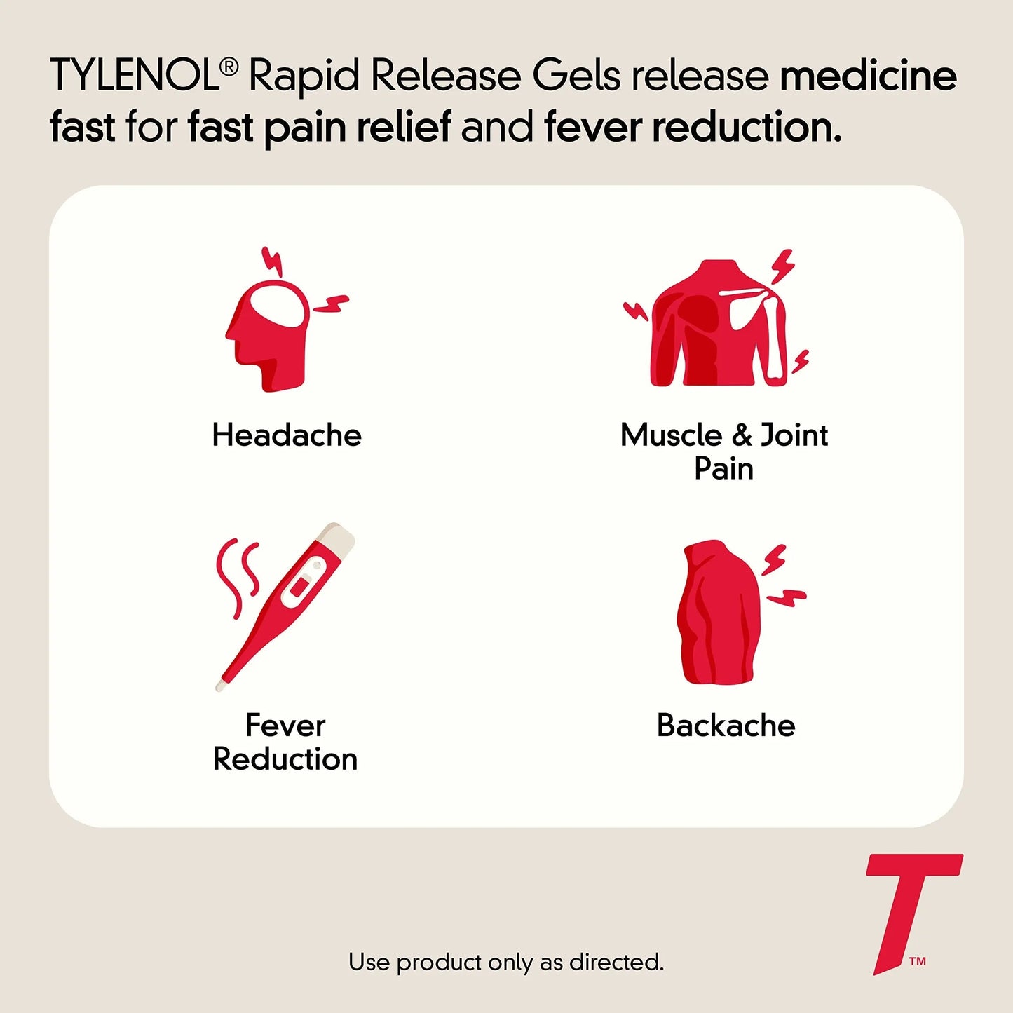 Tylenol Extra Strength Acetaminophen Rapid Release Gels, Fast, Strong Pain Relief, Fever Reducer Medicine, 500 mg Gelcaps with Laser‑Drilled Holes for Fast Release, Value Size, 225 Count TylenolBuy Supplements Australia