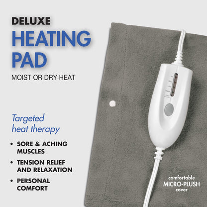 Pain Management Bundle 3-Piece | Personal Deep Tissue Massager | Muscle & Joint Pain Relief Gel | Deluxe Moist Dry Heating Pad | Therapeutic Care at Home | Whole Family Care Thera CareBuy Supplements Australia