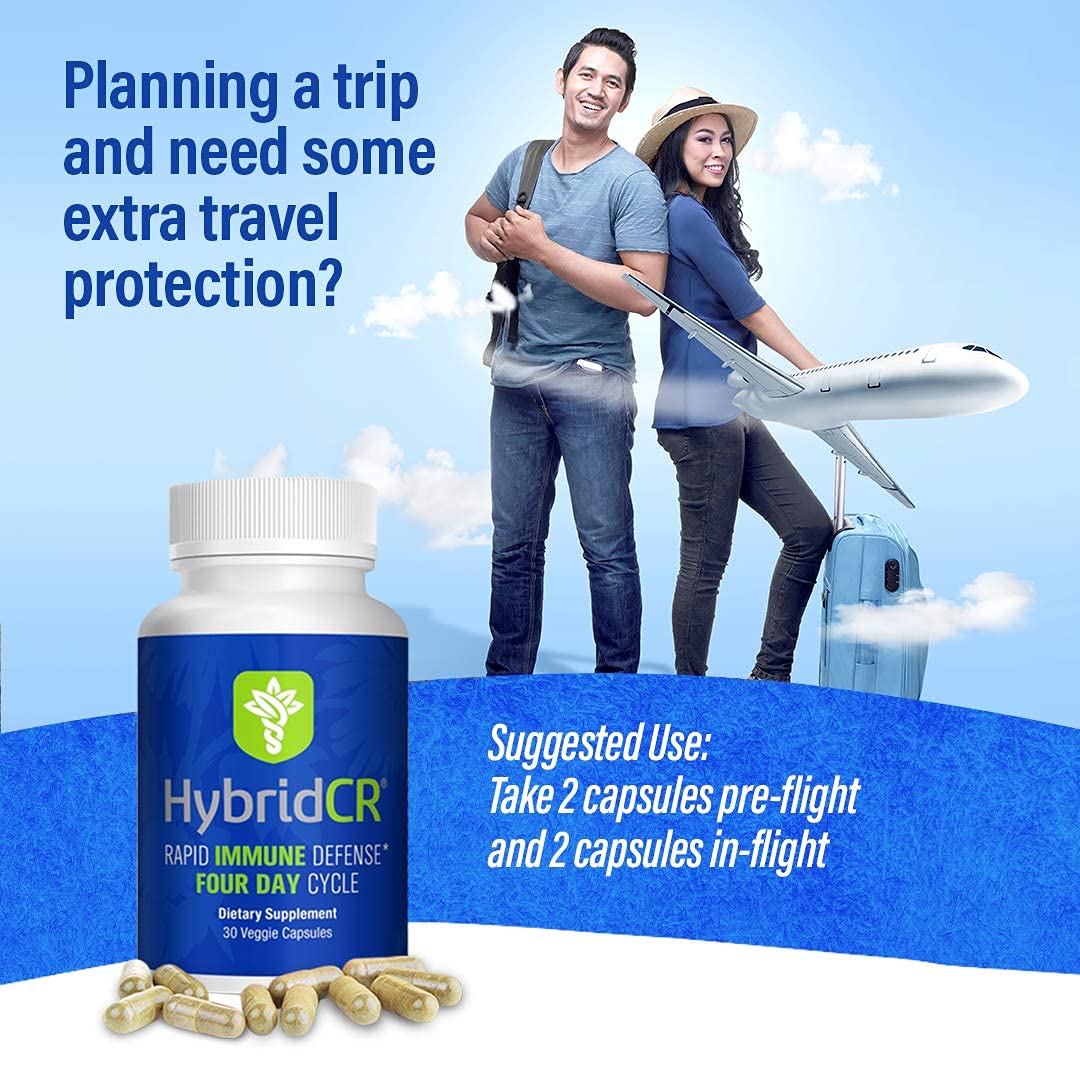 HybridCR Rapid Immunity Supplement | Zinc, Echinacea, Andrographis, Ginseng, Selenium, Gluten-Free & Non-GMO | 5-in-1 Immune Support Supplement | Pharmacist Formulated 1 Month Supply (30 Veggie Caps) Hybrid Remedies buy supplements Au
