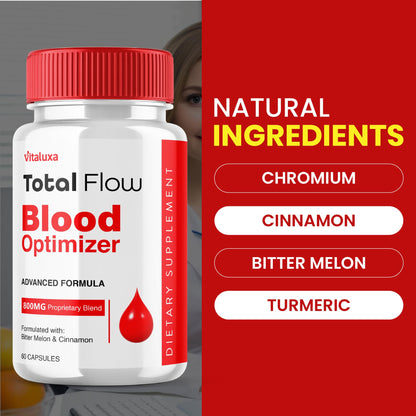 (2 Pack) Total Flow Blood Balance, TotalFlow Blood Support Capsules Supplement Advanced Formula All Natural Optimizer Maximum Strength Daily Health Wellness, TotalFlo Premium Blend Pills (120 Ct) VitaluxaBuy Supplements Australia