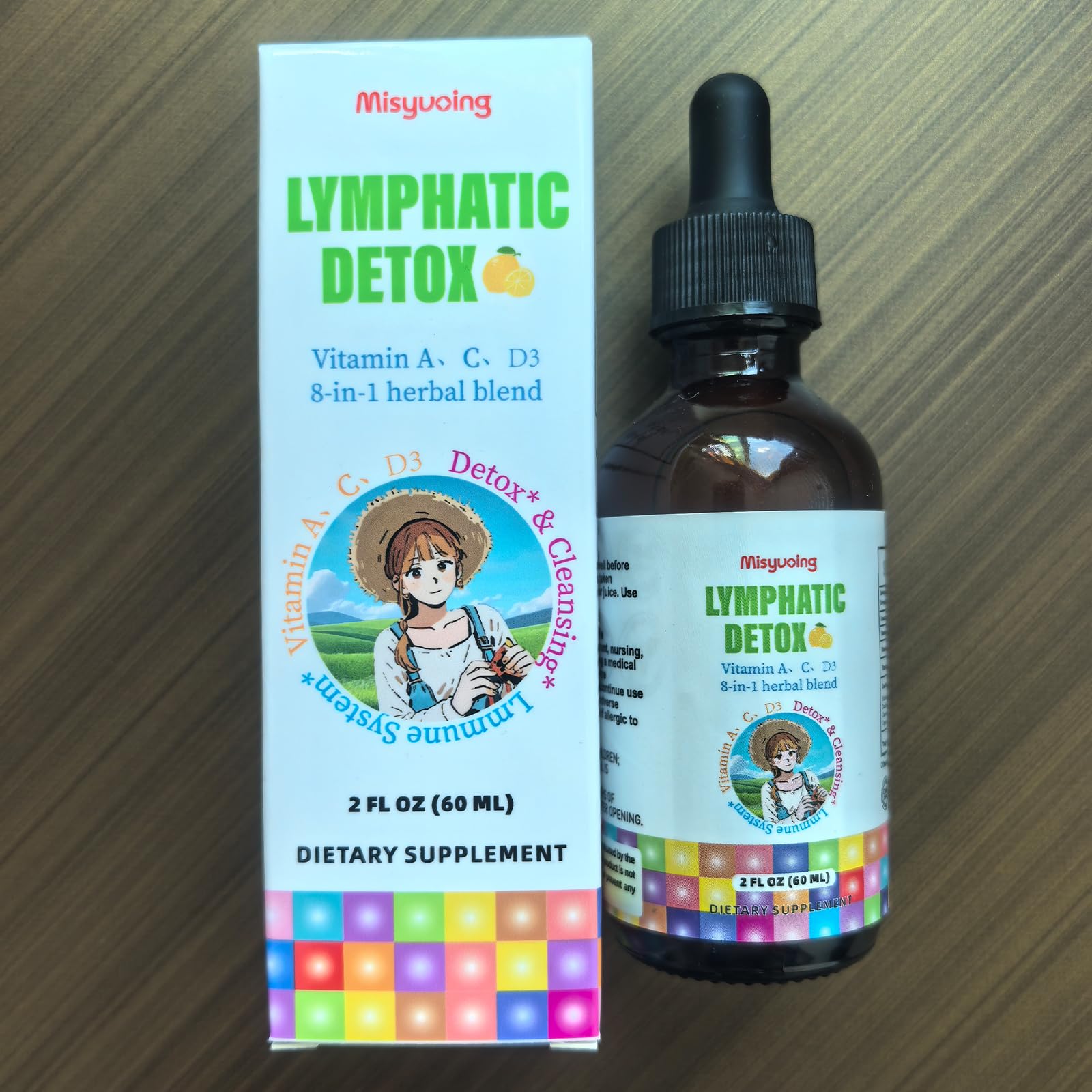 Misyvoing Liposomal Lymphatic Detox & Drainage Drops –Multivitamins A、C、D + Herbal Blend with Elderberry & Echinacea– Supports Lymphatic Drainage, Immune System & Detox Misyvoing buy supplements Au