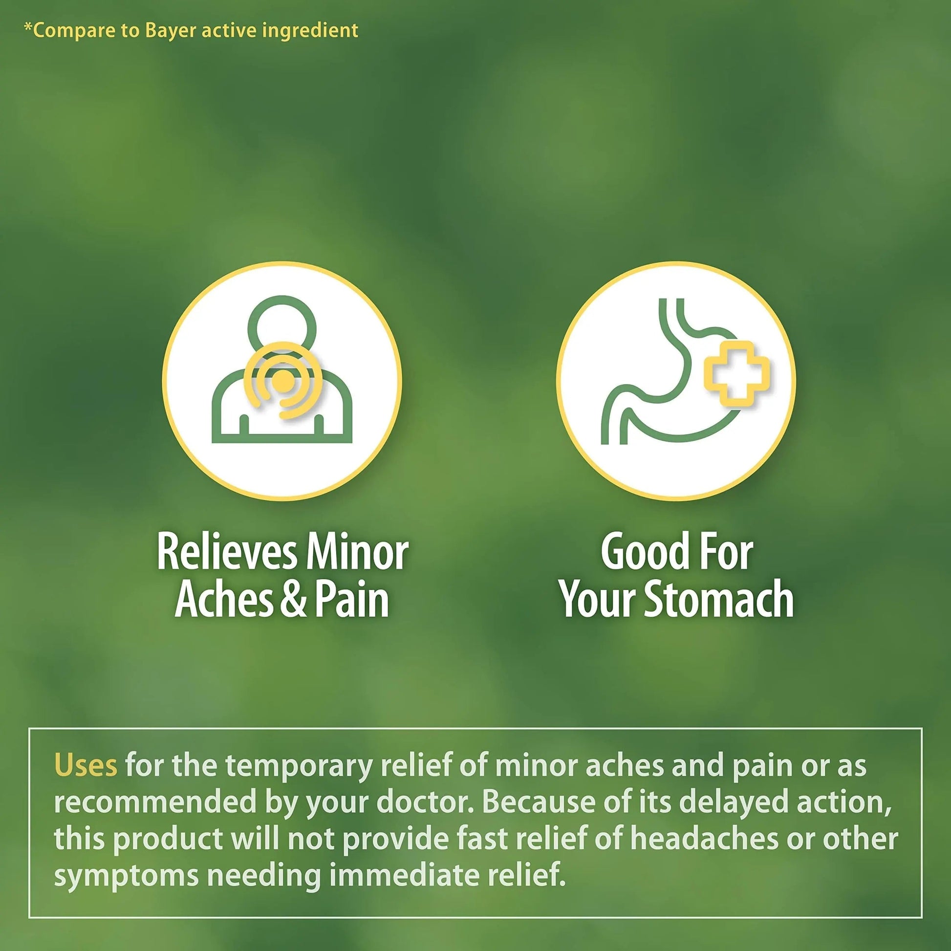 HealthA2Z® Aspirin 81 mg | Low Strength | Enteric Coated | Pain Relief | Reduces Minor Aches Muscle Pain & Cramps | Fever Reducer | Reduces Headache (300 Counts) HealthA2ZBuy Supplements Australia