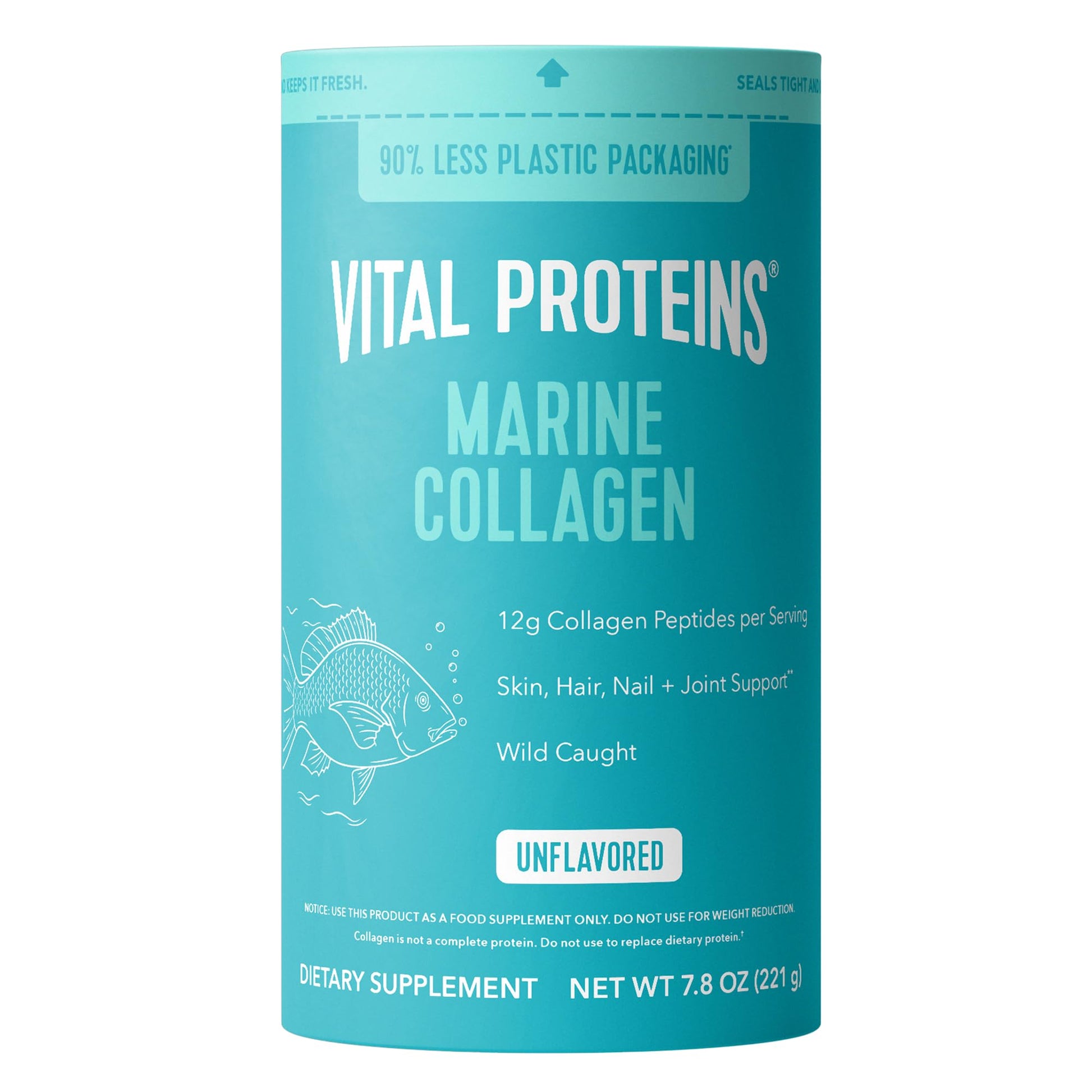 Vital Proteins Marine Collagen Peptides Powder Supplement for Skin Hair Nail Joint - Hydrolyzed Collagen - 12g per Serving - 7.8 oz Canister Vital Proteins buy supplements Au