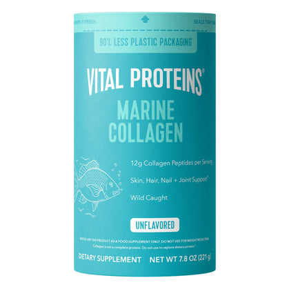 Vital Proteins Marine Collagen Peptides Powder Supplement for Skin Hair Nail Joint - Hydrolyzed Collagen - 12g per Serving - 7.8 oz Canister Vital Proteins buy supplements Au