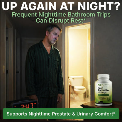 USA Grown Saw Palmetto | 180 Capsules Prostate Health Supplement | Hair Growth for Men & Women | Support to Help Maintain Normal Urination Frequency