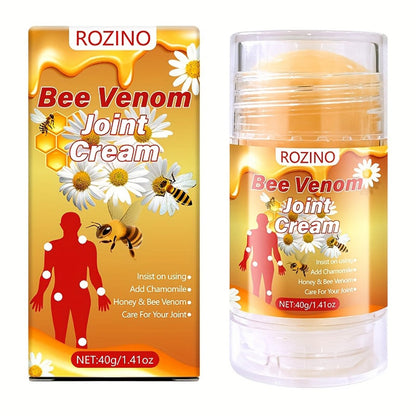 Bee Venom Joint Cream – Advanced Joint Support Cream with Honey & Chamomile, Soothing Formula for Aches & Stiffness in Knees, Hands, Back, Natural Relief Cream for Daily Joint Care (Bee venom) GenericBuy Supplements Australia