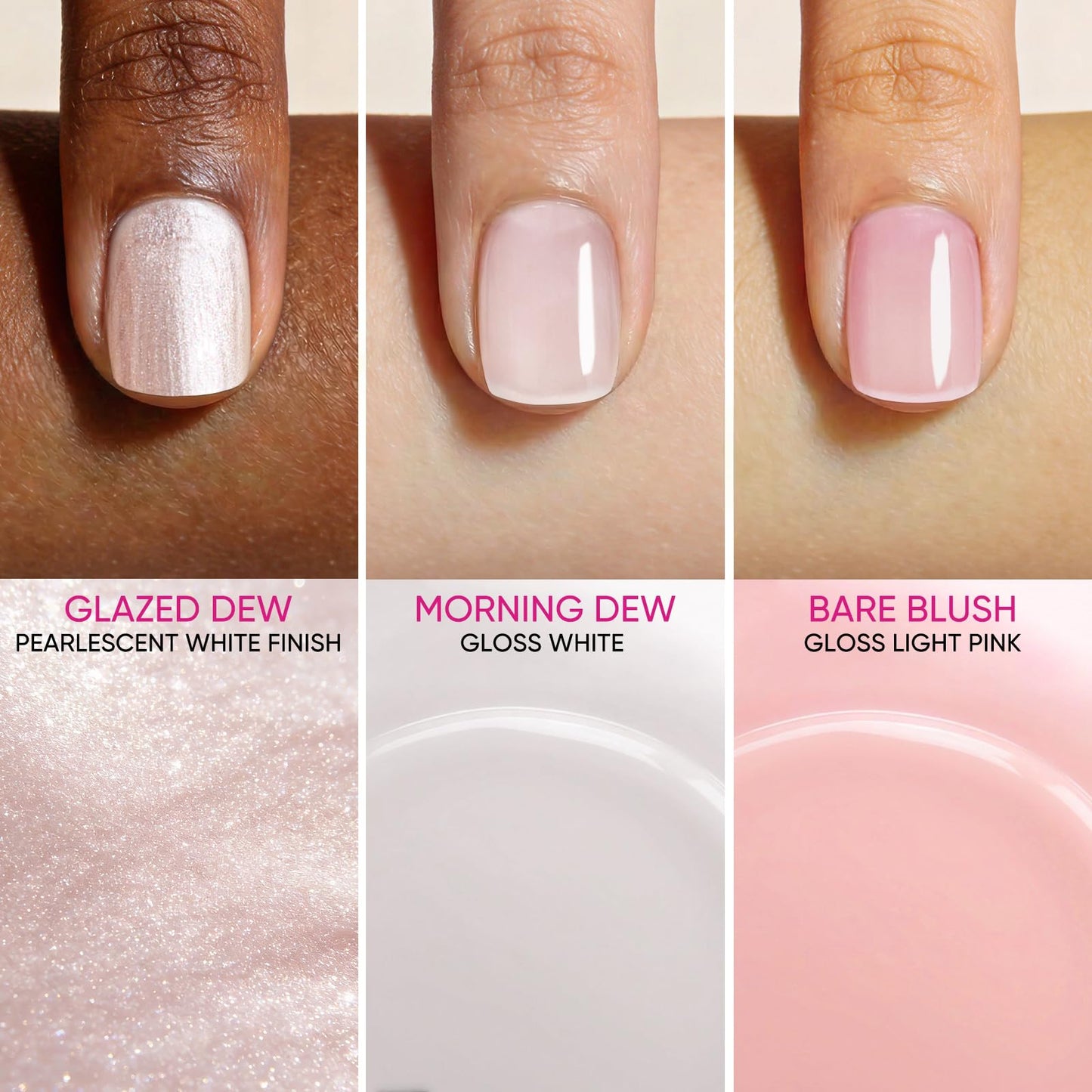 SASSYTIP Nail Strengthener for Damaged Nails - Keratin Nail Hardener & Growth Treatment, Nude Nail Polish Concealer with Jojoba Oil