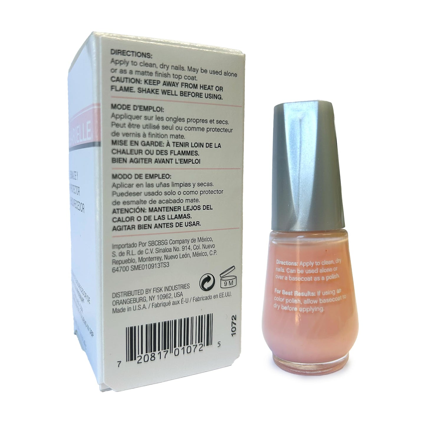 Barielle Protect Plus Color Nail Strengthener, Light Pink, 0.5 Ounce