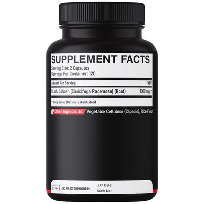 DEDICAD 1000mg Black Cohosh for Menopause Hot Flashes - 240 Capsules for 4-Month Supply - Support for Body Management, Women's Health & Immune System DEDICAD buy supplements Au