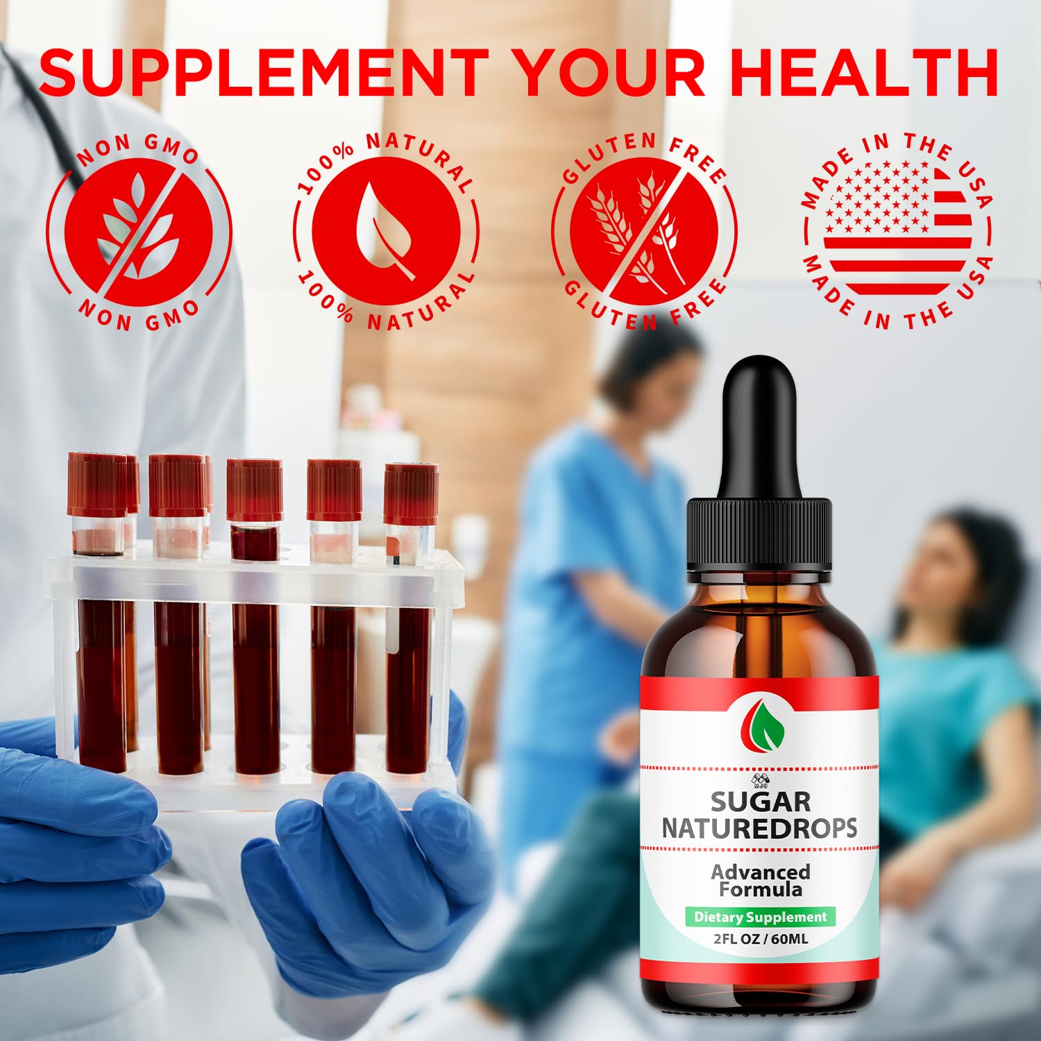 Sugar Nature Drops, Official SugarNature Blood Health Support Drops with All Natural Ingredients, Sugar Nature Liquid Supplement Optimal Health & Wellness Support with Premium Vitamins (30 Servings) MJOBuy Supplements Australia