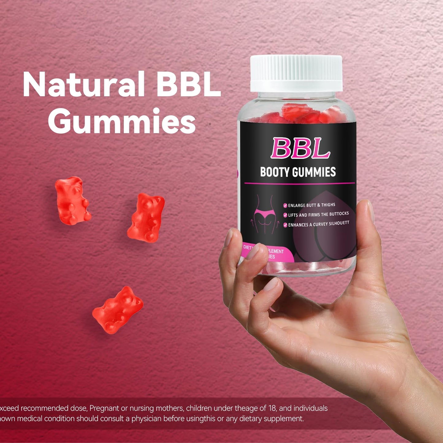 Aromlife BBL Gummies for Women, 60 Count Bear Shape Booty Gummies with Herbal Ingredients, BBL Vitamin Gummy with Fenugreek, Asian Ginseng, Motherwort, Saw Palmetto, Anise Seed & Vitamin C Aromlife buy supplements Au