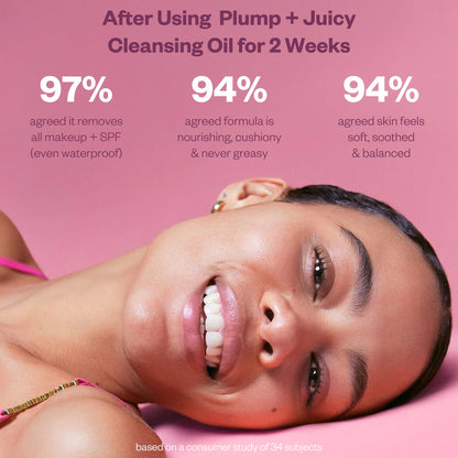 Kosas Plump + Juicy Cushiony Calm Botanical Cleansing Oil – Hydrating Makeup Remover for Sensitive Skin, Non-Greasy Oil Cleanser with Ceramides & Squalane for Soft, Soothed Skin KosasBuy Supplements Australia