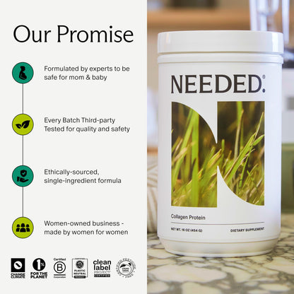 Needed. Hydrolyzed Collagen Protein Powder | Expert-Backed & Clean Sourced | Supports Skin, Hair, Joints | Grass-fed, Pasture-Raised, Hormone-Free | 1lb Needed. buy supplements Au