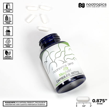 Nootropics Depot Magtein Magnesium L-Threonate Capsules | 90 Count | Mineral Supplement | Natural | Supports Mitochondrial Function | Boosts Energy and Cognitive Function Nootropics DepotBuy Supplements Australia