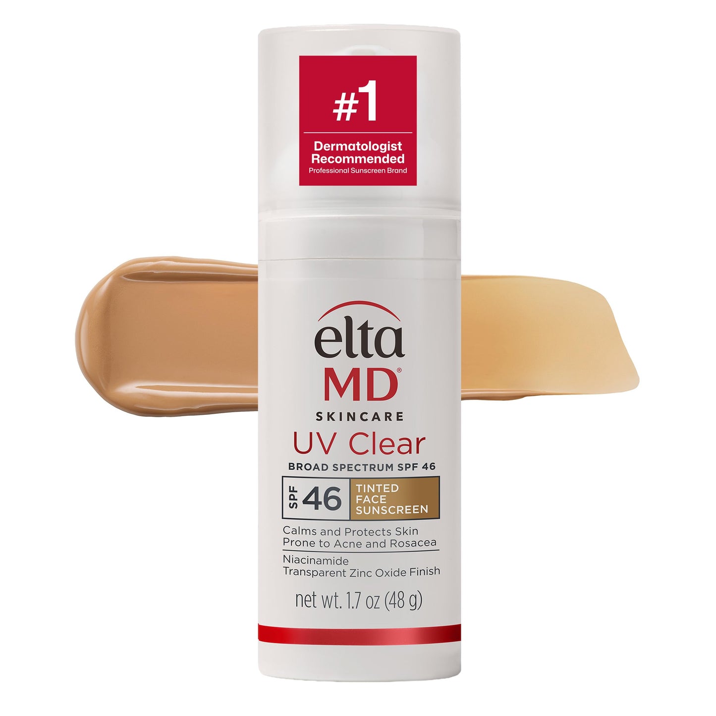 EltaMD UV Clear Tinted Sunscreen for Face, SPF 46 with Zinc Oxide, Oil-Free, Dermatologist Recommended, For Acne-Prone Sensitive Skin, 1.7 oz EltaMDBuy Supplements Australia