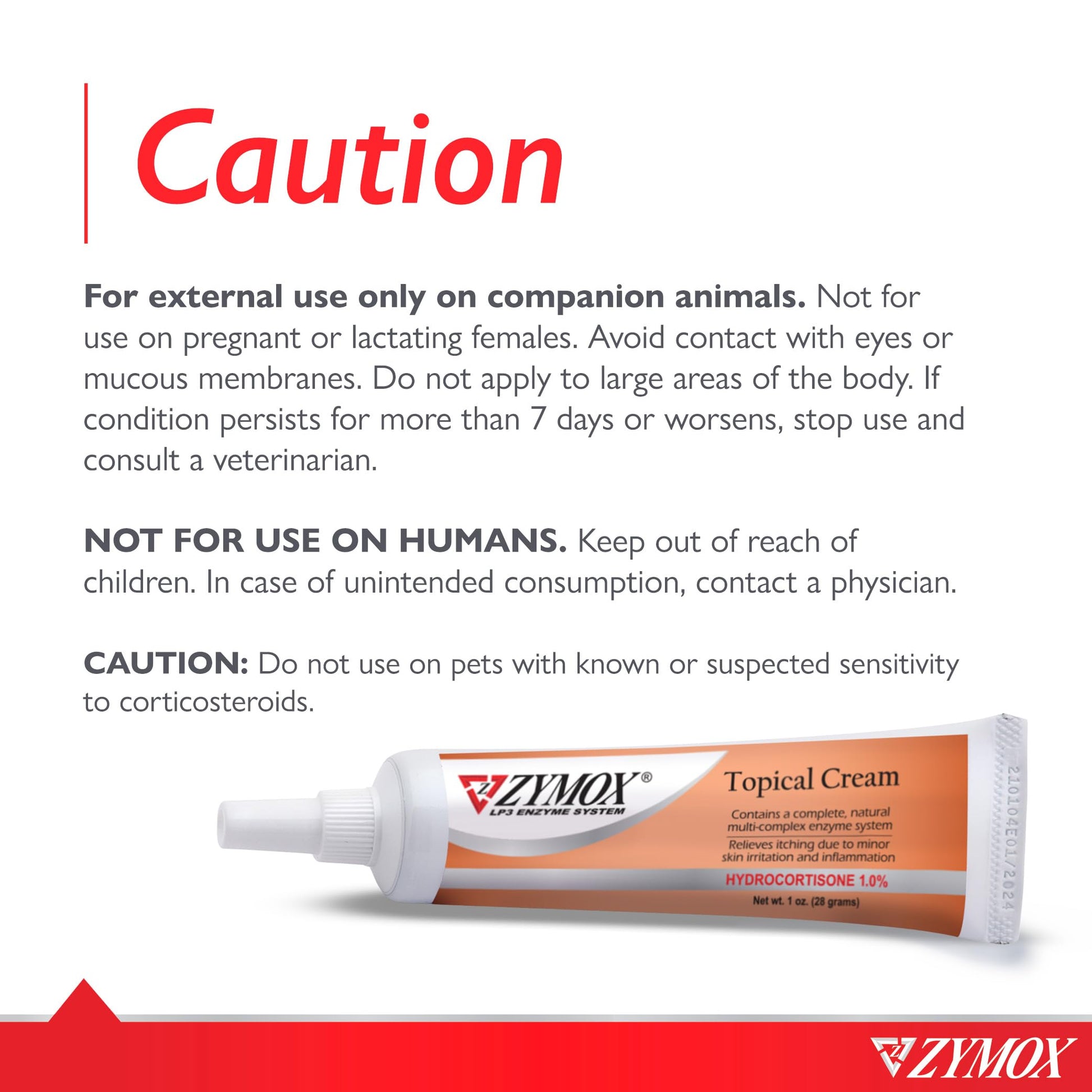 Zymox Veterinarian Strength Topical Cream with 1% Hydrocortisone for Dogs and Cats, 1oz Zymox buy supplements Au