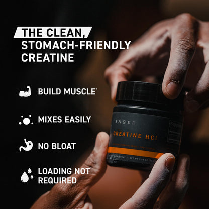 Kaged Creatine HCl Capsules | 7X Concentrated vs Mono | Muscle Building & Recovery | High Absorption | No Bloating | Creatine for Men & Women