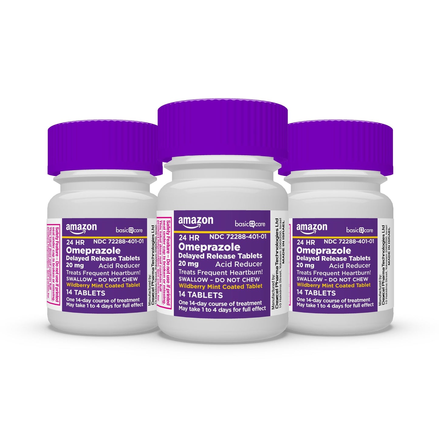 Amazon Basic Care Omeprazole Delayed Release Tablets 20 mg, Acid Reducer, Wildberry Mint Coated Tablet, Heartburn Medicine, 42 Count Amazon Basic Care buy supplements Au