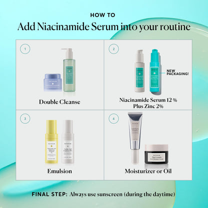 Naturium Niacinamide Face Serum 12% Plus Zinc 2%, Anti-Aging, Pore Minimizer & Dark Spot Corrector