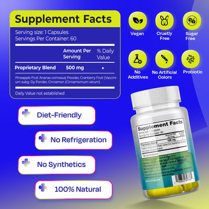 Pineapple Probiotics for Men – 625mg Sweet Spot Formula with Pineapple Extract, Cranberry & Cinnamon, Supports pH Balance & Freshens Taste, 60 Capsules, Made in the USA TASTE THE SWEET SPOTBuy Supplements Australia