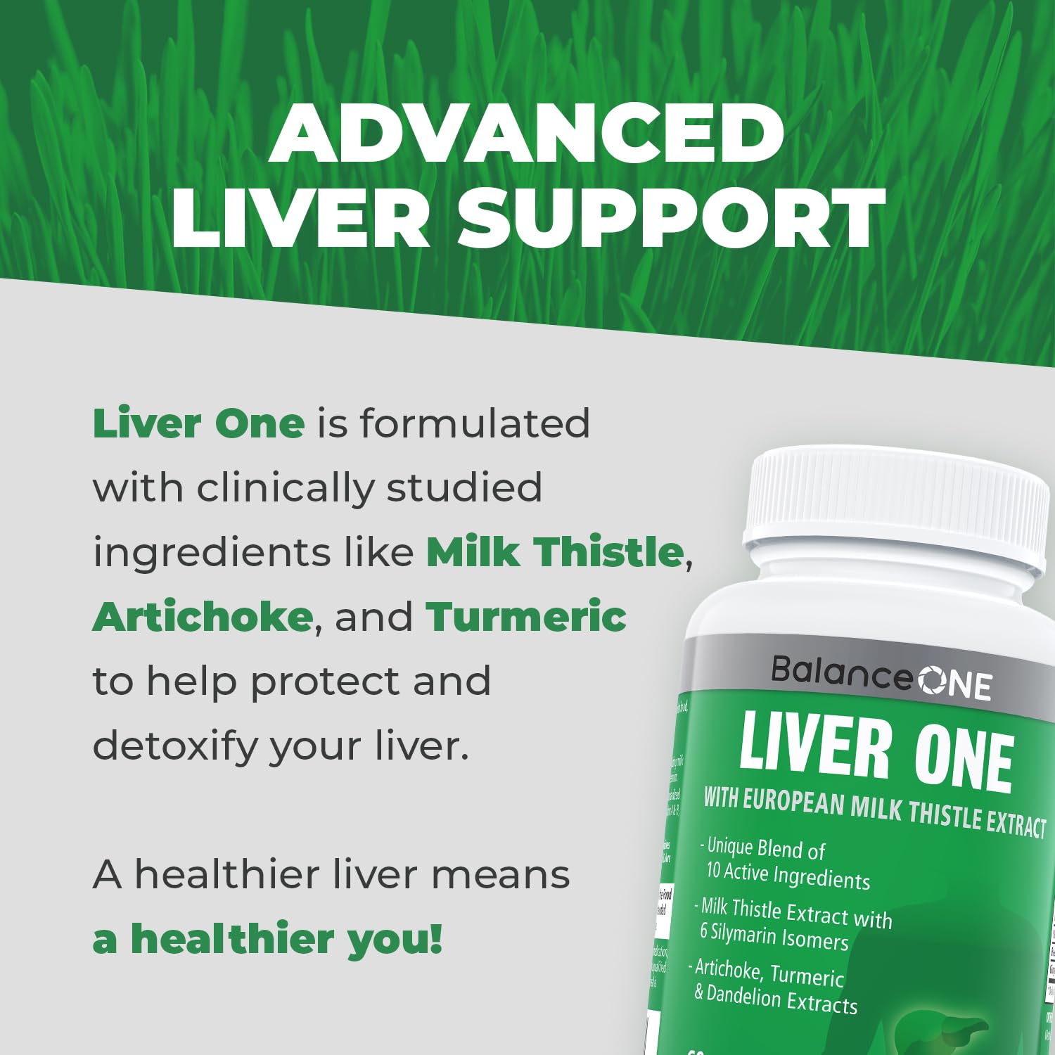Balance ONE Liver Support Supplement with Milk Thistle, Molybdenum, Dandelion Root & Choline – Liver Health, Detox Pathway & Antioxidant Support – Vegan Capsules, 1 Month Supply – Liver One Balance ONE buy supplements Au