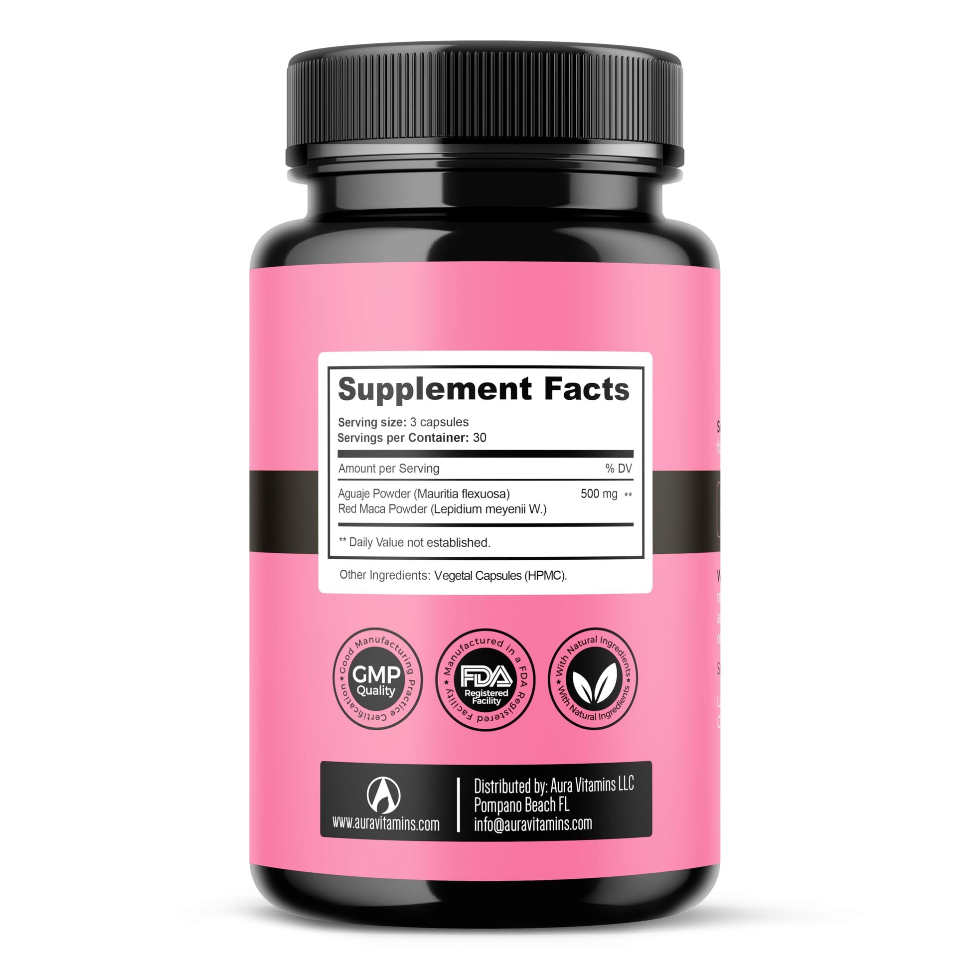 Fertili-t Female (90 Caps) Natural Fertility Support, Hormonal Balance & Prenatal Vitamins for Women, Conception Support, Natural Fertility Supplement with Aguaje & Red Maca (30-Day Supply) (1) AURA VITAMINS buy supplements Au