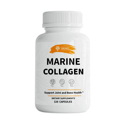 SIRUNES Marine Collagen Peptides, 120 Capsules - Fish Collagen Supplements for Women, Great for Hair, Skin, Nails, Joints & Bones - Made in USA SIRUNES buy supplements Au