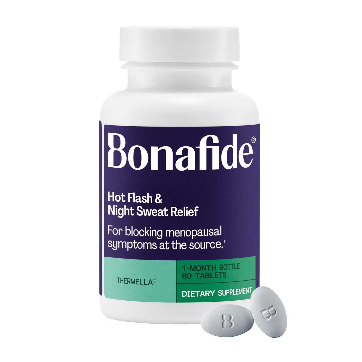 Bonafide Hot Flash and Night Sweats Relief (Thermella). — 1-Month Supply (60 Tablets) Bonafide buy supplements Au