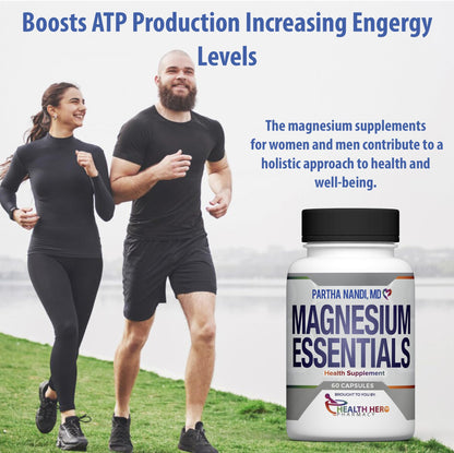 Triple Magnesium Citrate, Malate & Glycinate Complex Supplement – Supports Sleep, Stress, Muscle, Nerve & Heart Health – Advanced High-Absorption Formula – 235mg – 60 Capsules Partha Nandi, MD buy supplements Au