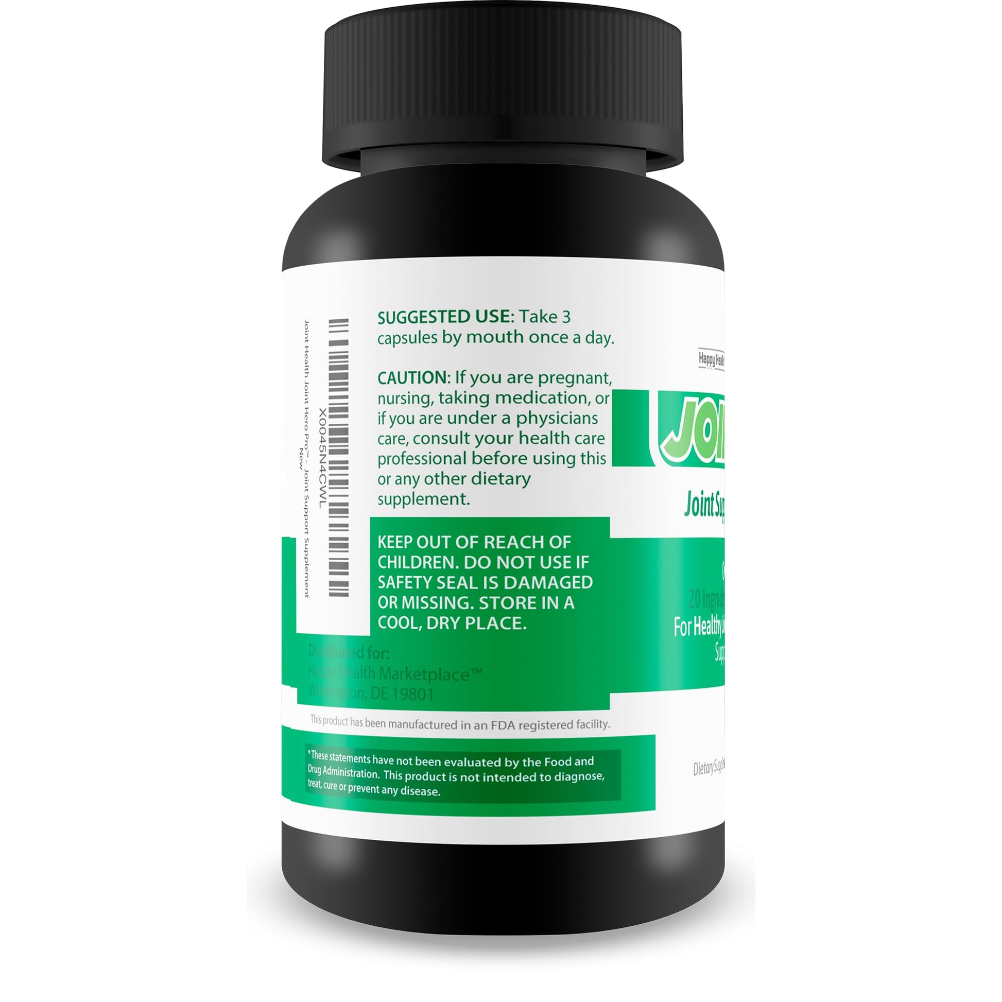 Joint Health Hero Pro - Our Best Joint & Bone Support Supplement - Turmeric - Vitamin D - Vitamin C - for Knees, Hips, Hands, Feet, Back, Neck, and More - Our Best Vitamin D Formula Happy Health Marketplace buy supplements Au