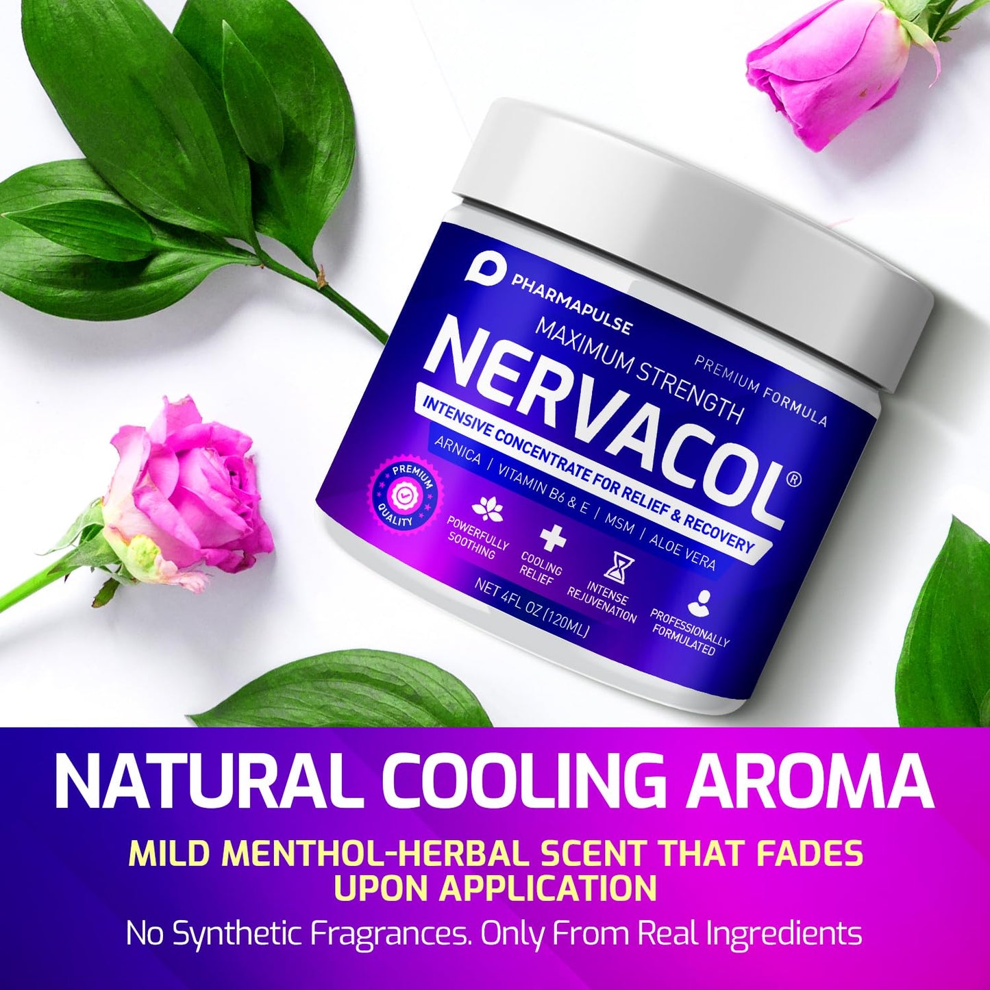 Pharmapulse Neuropathy Nerve Therapy & Relief Cream - Maximum Strength Relief Cream for Foot, Hands, Legs, Toes Includes Alpha Lipoic Acid, Arnica, Vitamin B6, Aloe Vera, MSM - Effective Soothing 4oz PharmapulseBuy Supplements Australia