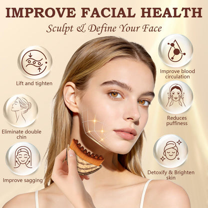 Pnctho 2026 New 2 Pcs Lymphatic Contour Face Brush,Lymphatic Drainage Massager for Chin & Neck, Jawline & Neck Lymphatic Massage Brush for Contouring, De-Puffing & Smoother Skin, Skin Firming 2 Pack Pnctho buy supplements Au